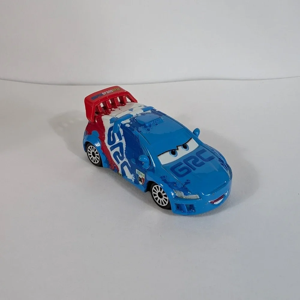 Disney Pixar Cars Raoul CaRoule GRC Global Rally Car Blue Mattel Diecast 1:55